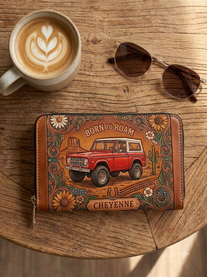 Born to Roam Leather Bag + Matching Wallet