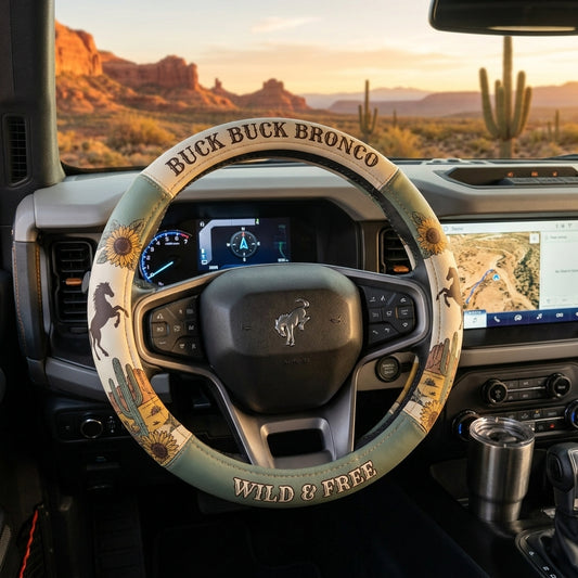 Buck Buck Bronco Steering Wheel Cover