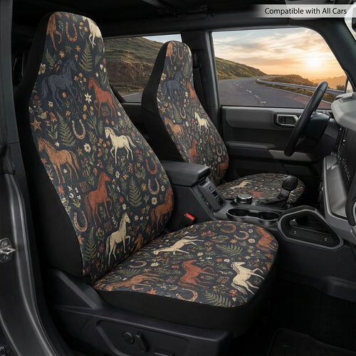 Western Cowgirl Horse Car Seat Covers