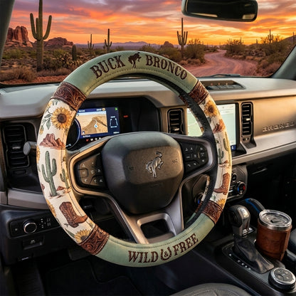 Wild & Free Bronco Steering Wheel Cover – Western Floral