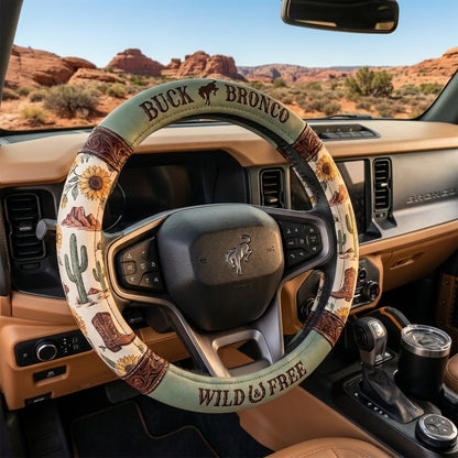 Wild & Free Bronco Steering Wheel Cover – Western Floral