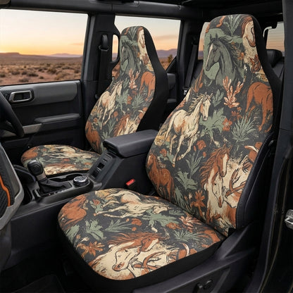 Vintage Wild Horse Car Seat Covers