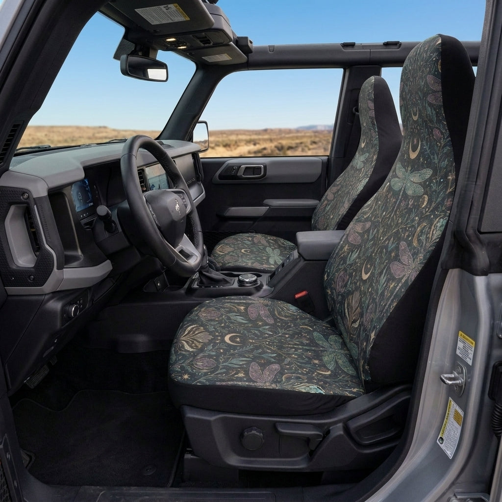 Mystical Moon & Dragonfly Car Seat Covers