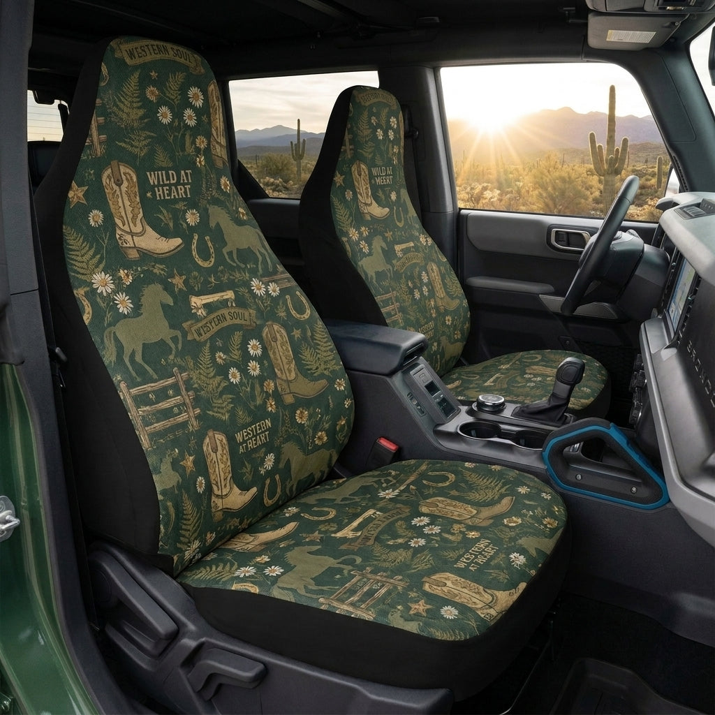 Western Soul Horse Car Seat Covers
