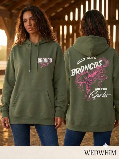 Broncos Are For Girls Unisex Hoodie