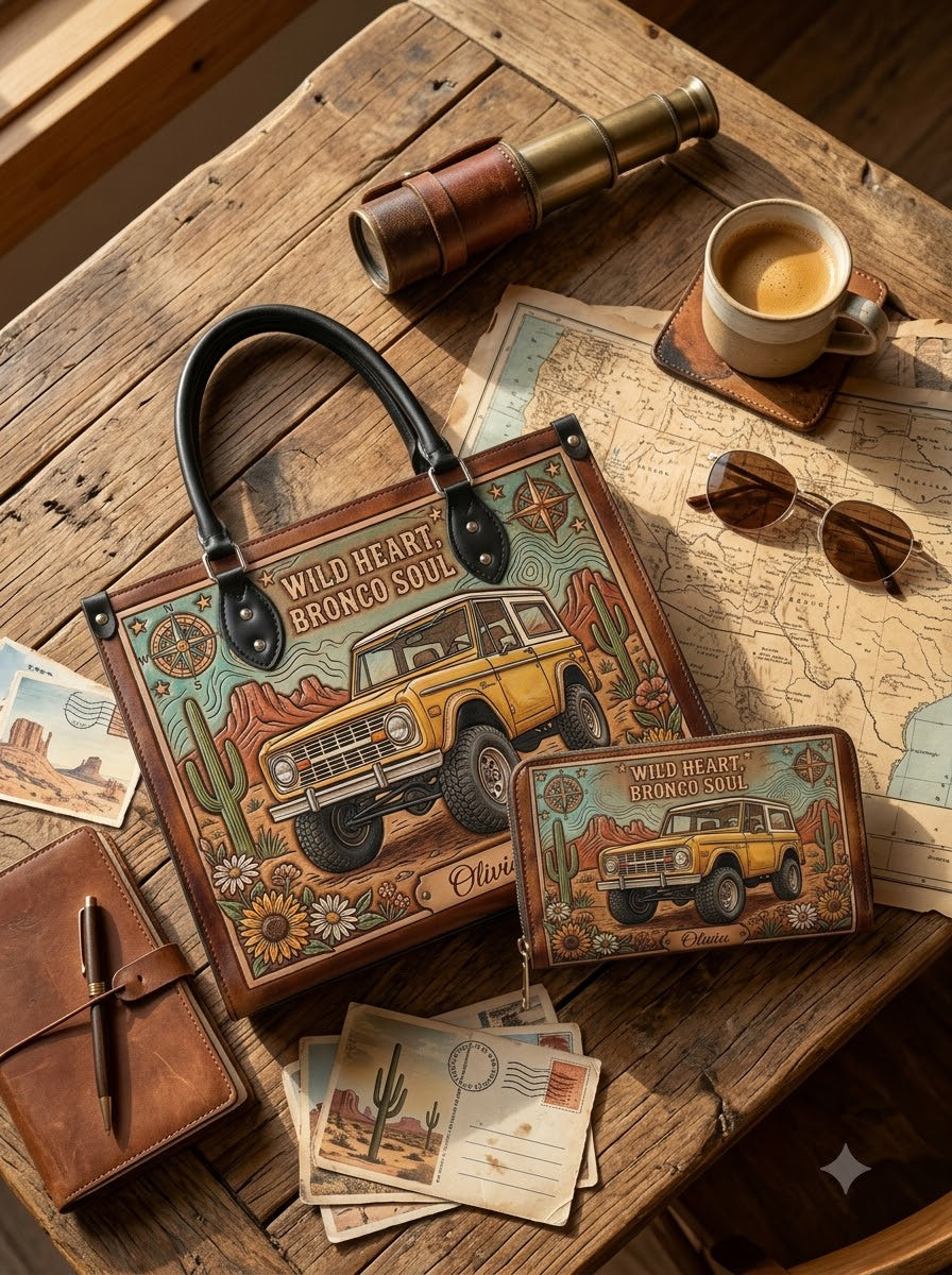Wild Heart Bronco Soul Leather Bag + Matching Wallet