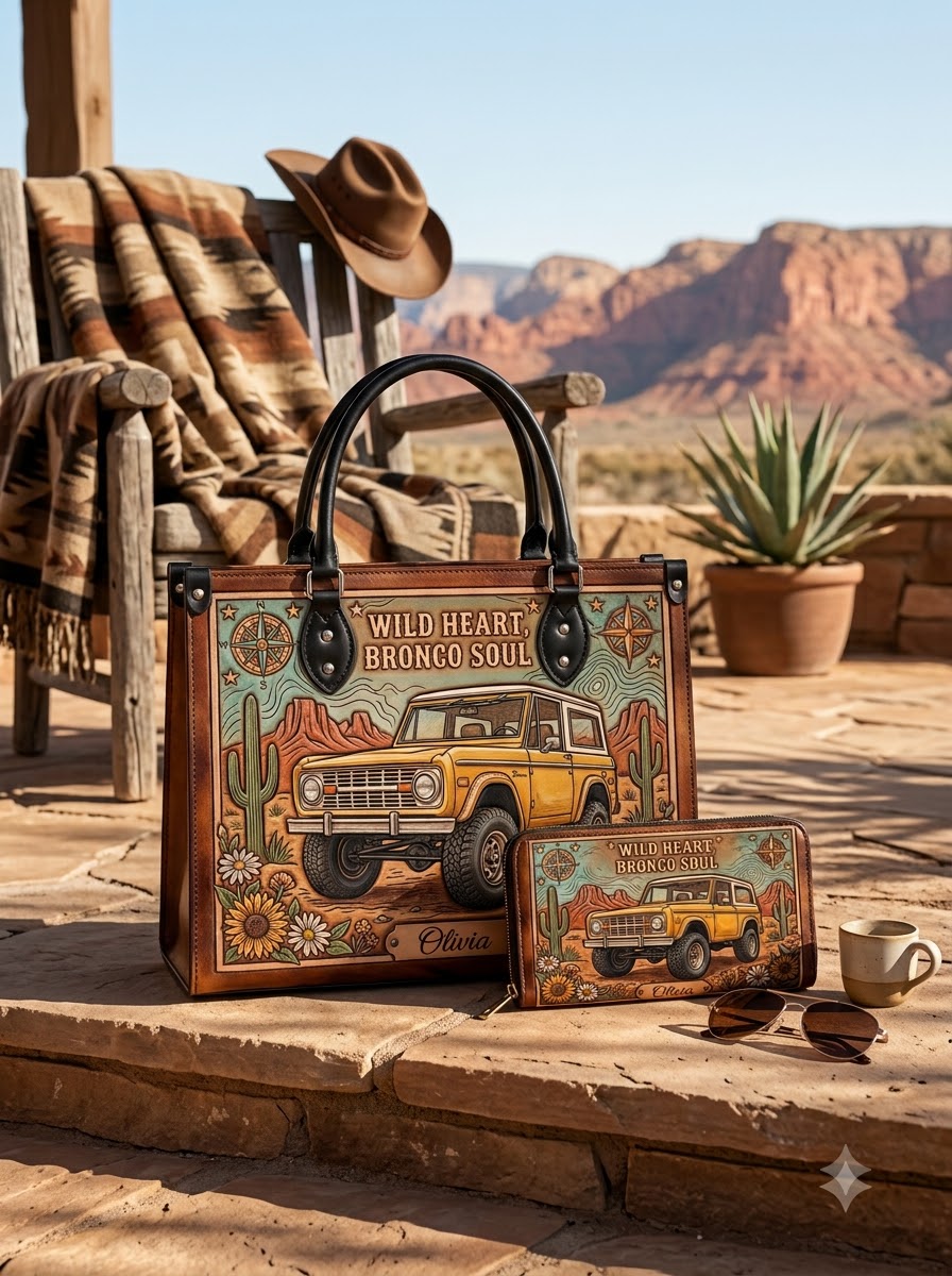 Wild Heart Bronco Soul Leather Bag + Matching Wallet