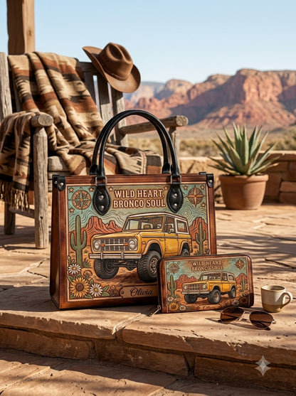 Wild Heart Bronco Soul Leather Bag + Matching Wallet
