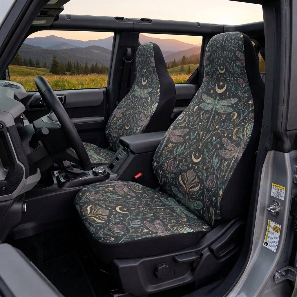 Mystical Moon & Dragonfly Car Seat Covers