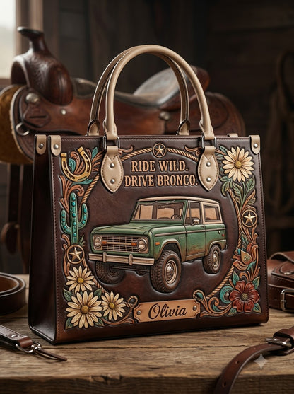 Ride Wild Drive Bronco Leather Bag + Matching Wallet