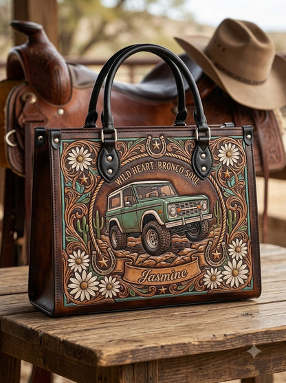 Wild Heart Bronco Floral Leather Bag + Matching Wallet