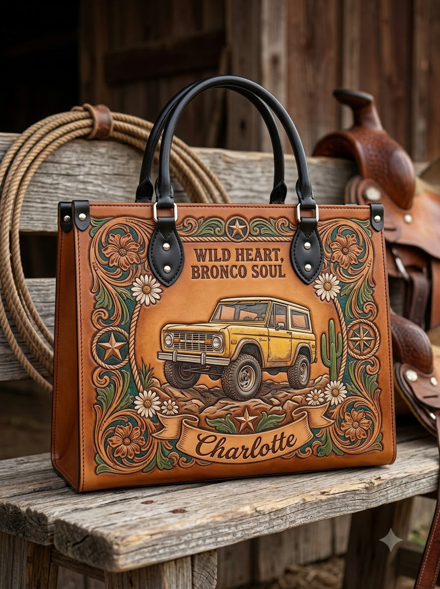 Wild Heart Bronco Desert Leather Bag + Matching Wallet
