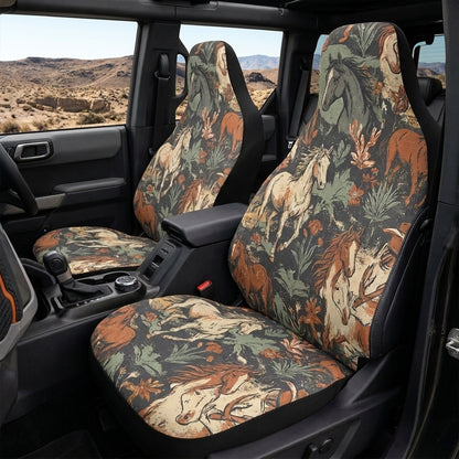 Vintage Wild Horse Car Seat Covers