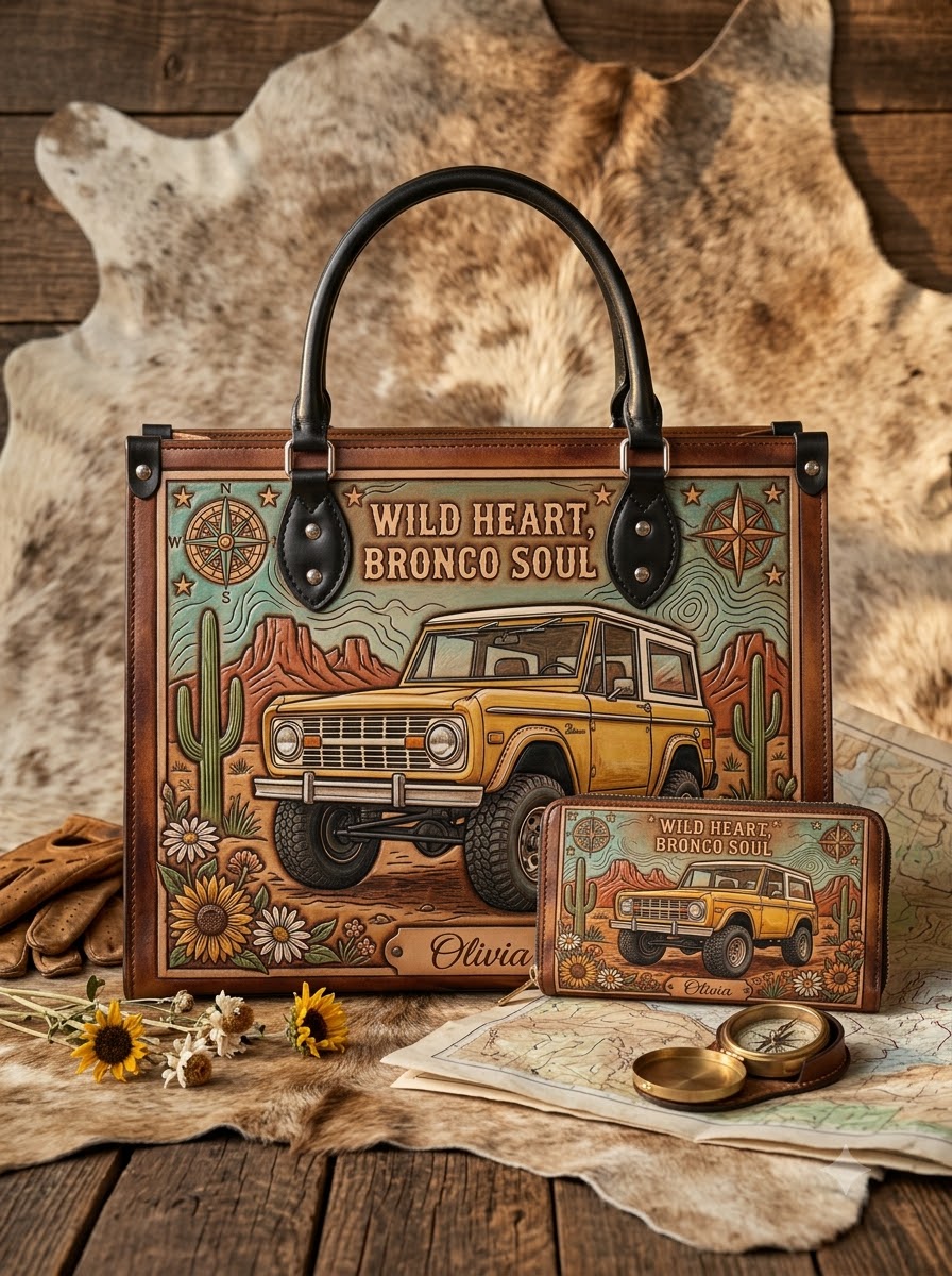 Wild Heart Bronco Soul Leather Bag + Matching Wallet