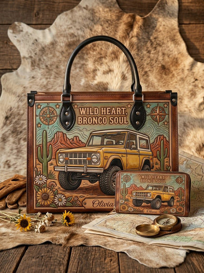 Wild Heart Bronco Soul Leather Bag + Matching Wallet