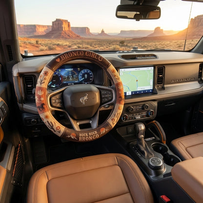 Bronco Cowgirl Steering Wheel Cover