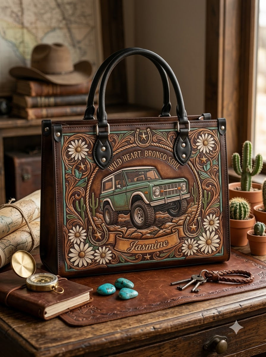 Wild Heart Bronco Floral Leather Bag + Matching Wallet