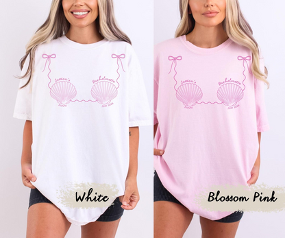 Bachelorette Shirts Seashell shirt Bach Club Shirt Bride Club Last Splash Beach Bikini Tshirt Bridesmaid Gift Matching Party