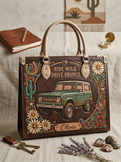 Ride Wild Drive Bronco Leather Bag + Matching Wallet